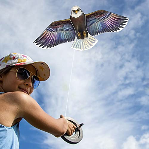 Honbo Eagle Kite: 73-Inch Wingspan, 200ft Line, Ripstop Polyester, for Beach and Outdoor Fun