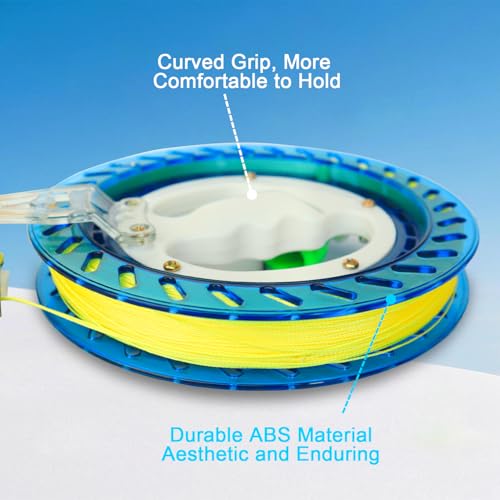 HONBO Kite String Spool – 7.1-Inch Reel with Bearing, Foldable Handle & 300m Line