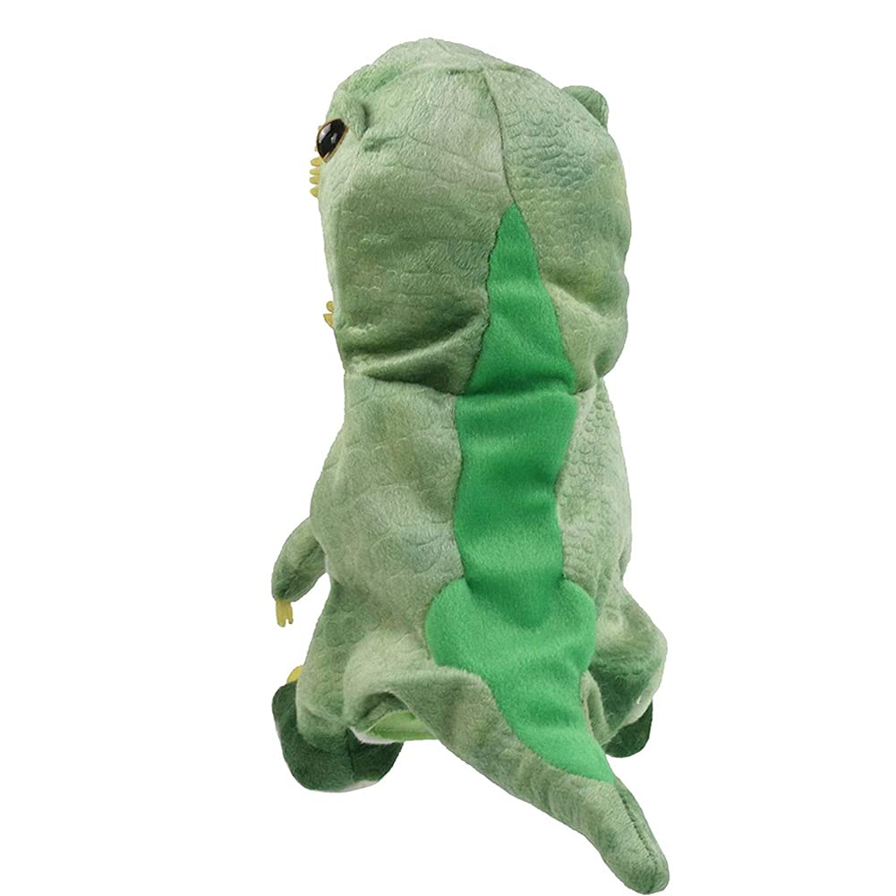 HooYiiok Plush Dinosaur Hand Puppet – 11 Inch Soft Toy with Movable Mouth, Great Gift for Kids