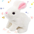 Hopearl Hopping Rabbit Interactive Electronic Pet Plush Bunny Toy – 7-Inch Animated Walking Bunny with Sounds and Movements for Toddlers