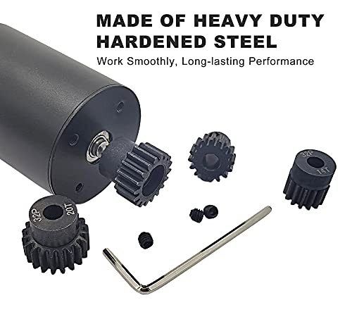 HOPLEX 32P Hardened Steel Pinion Gear Set 14T 16T 18T 20T with 3.175mm Coupler for RC