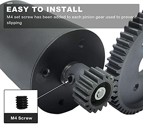 HOPLEX 32P Hardened Steel Pinion Gear Set 14T 16T 18T 20T with 3.175mm Coupler for RC