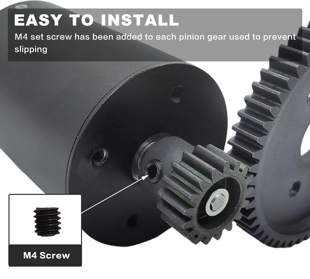 HOPLEX 32P Hardened Steel Pinion Gear Set 14T 16T 18T 20T with 3.175mm Coupler for RC