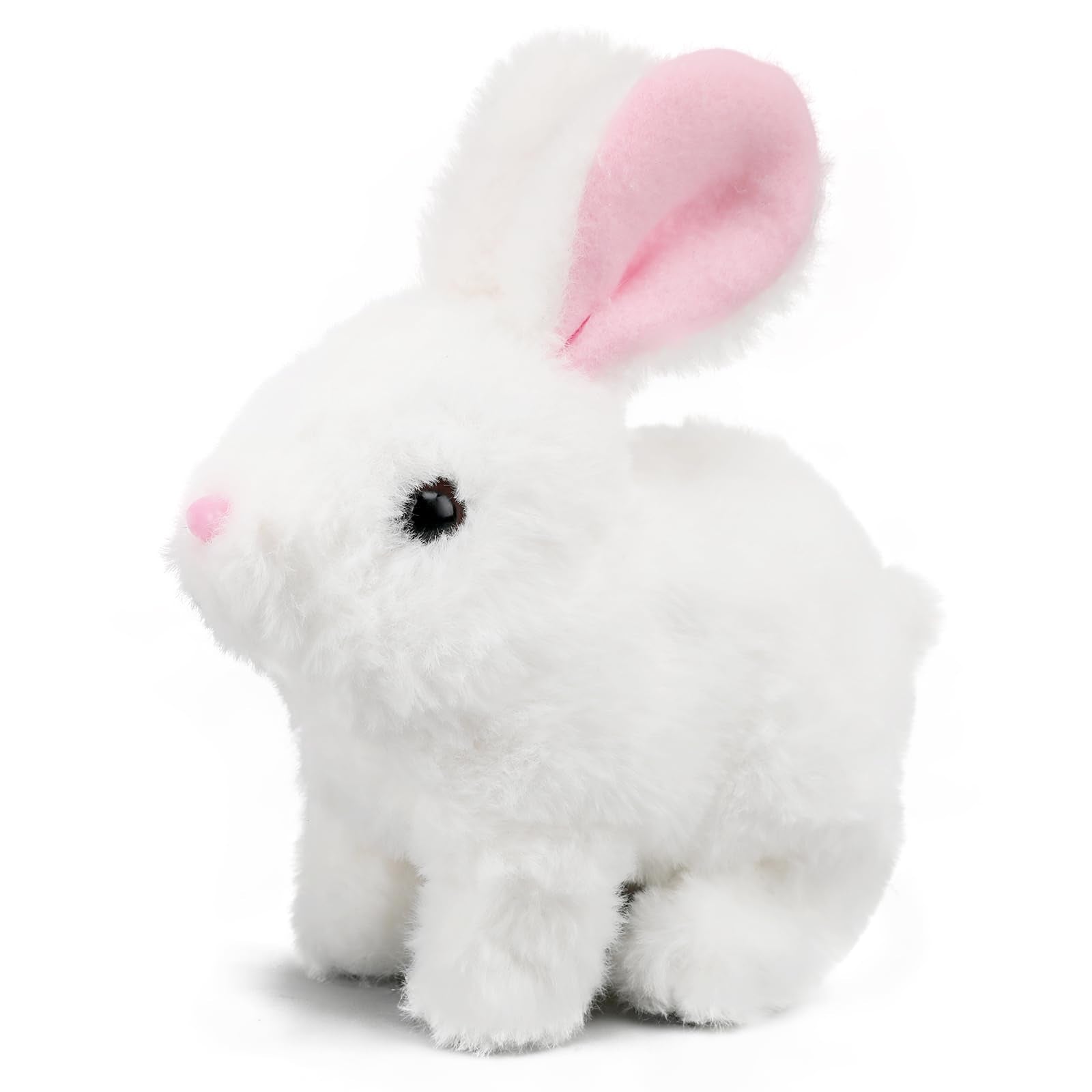Hopping Plush Bunny Toy with Realistic Movements, Sound, and Wiggling Ears – Safe Soft Rabbit for Kids