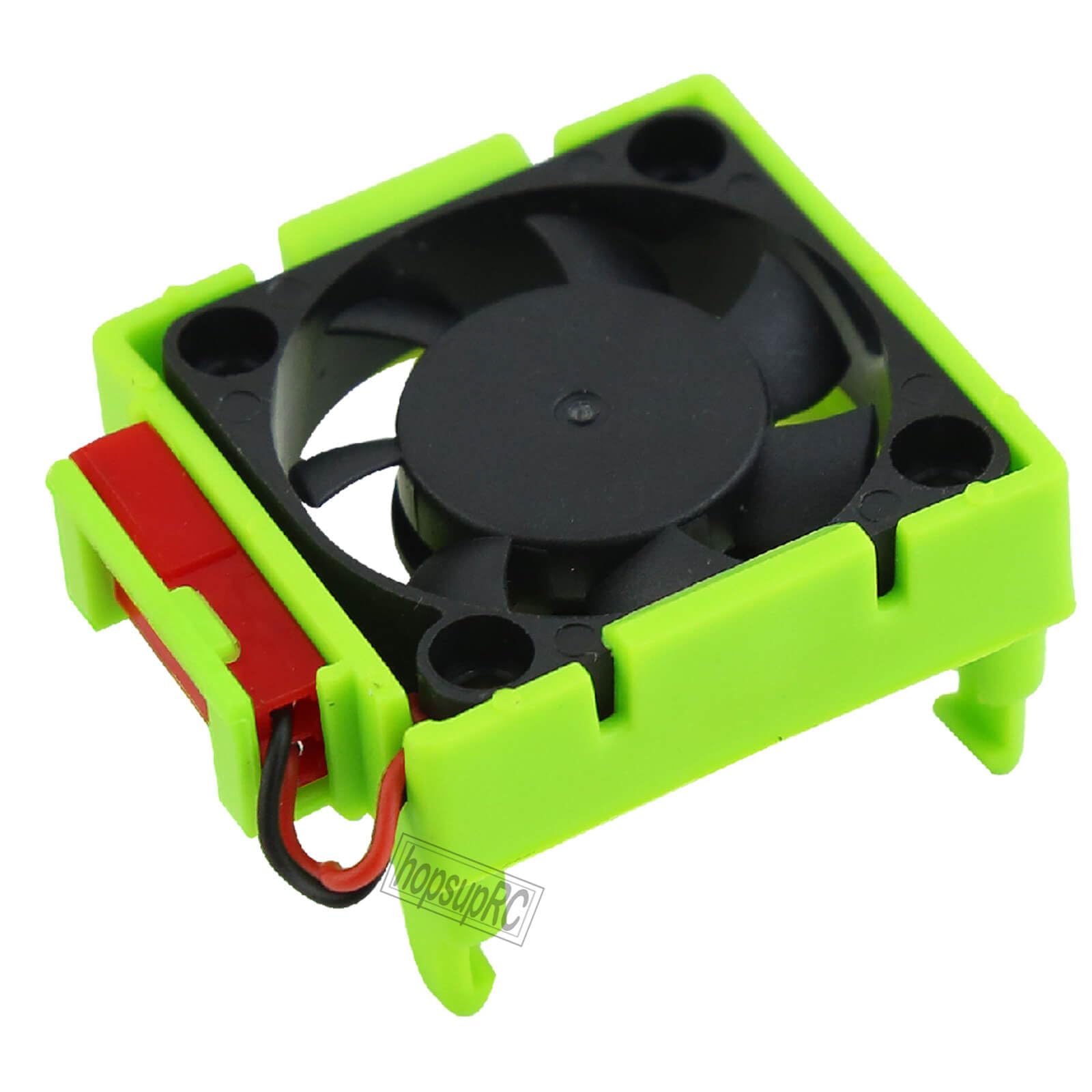 hopsupRC VXL-3s ESC Motor Cooling Fan Heatsink Upgrade for Traxxas 1/10 Slash/Rustler/Stampede VXL 4WD 2WD, Aluminum High Velocity Fan, Green (Replaces #3340)