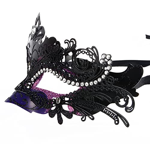 Hoshin Venetian Masquerade Mask for Women – Mardi Gras Decorations & Party Accessories