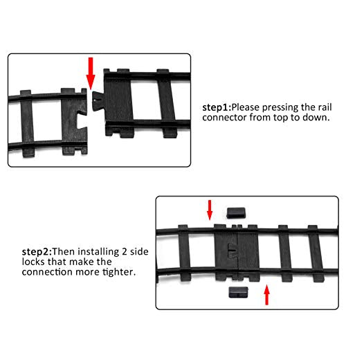 Hot Bee Train Track Accessories – Cross Track Kit with 14 Buckles, 6cm Wide, for 9015 Set