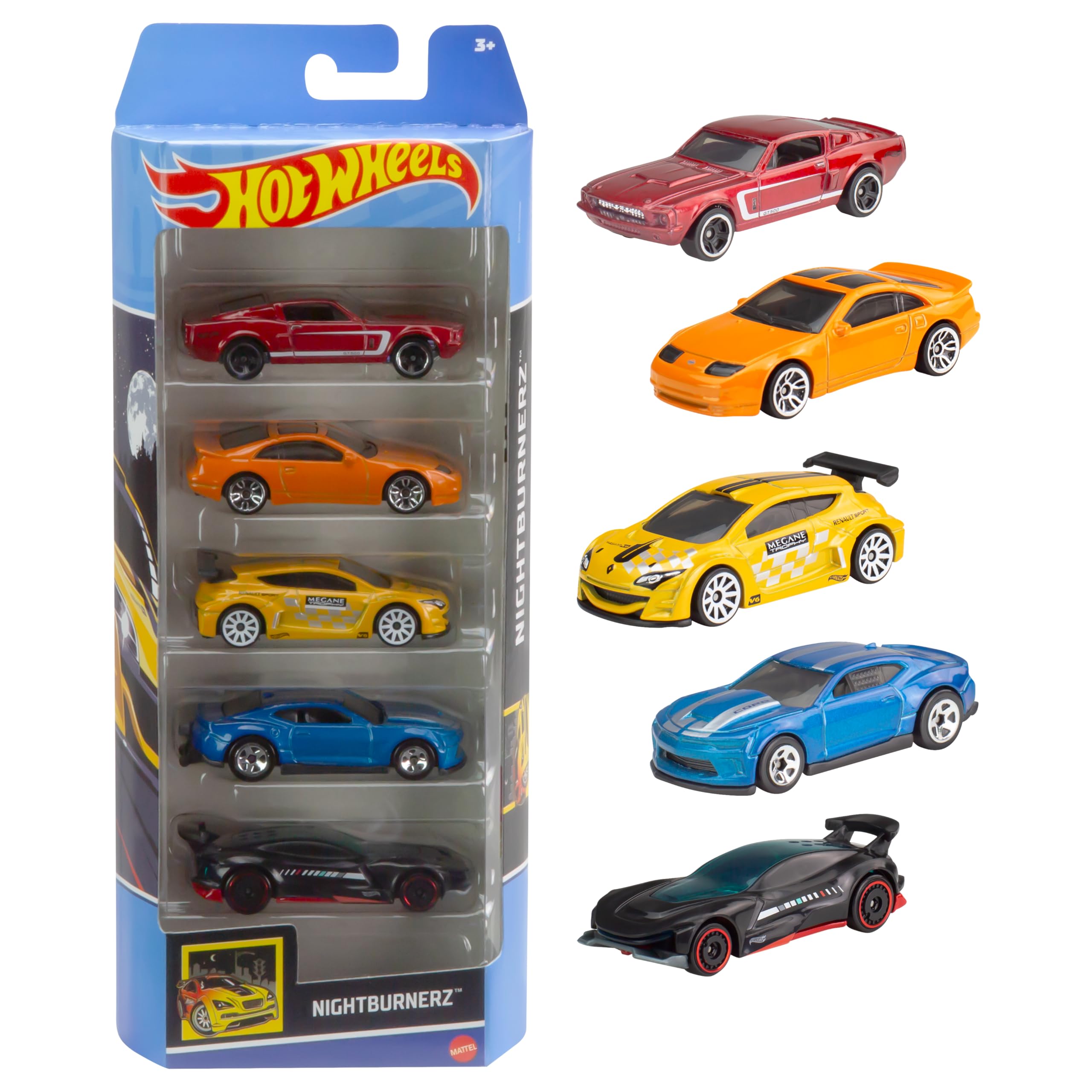 Hot Wheels 5-Count Vehicle Assortment, Colors and Styles Vary