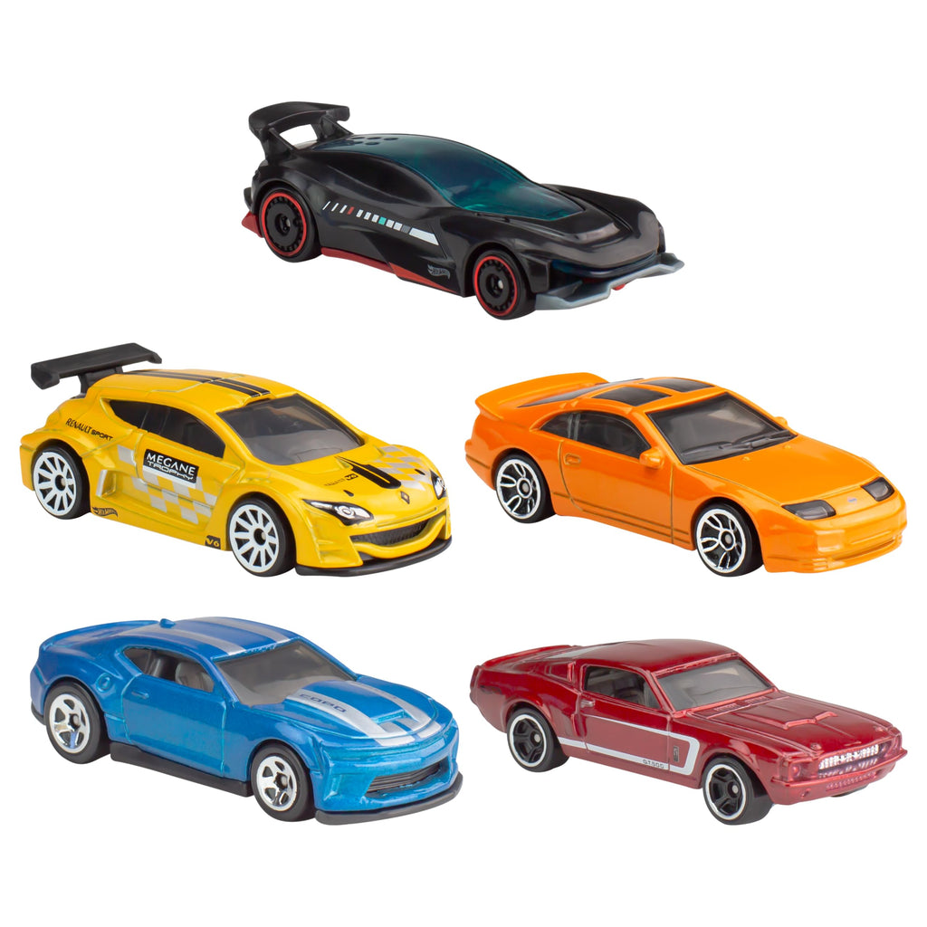 Hot Wheels 5-Count Vehicle Assortment, Colors and Styles Vary