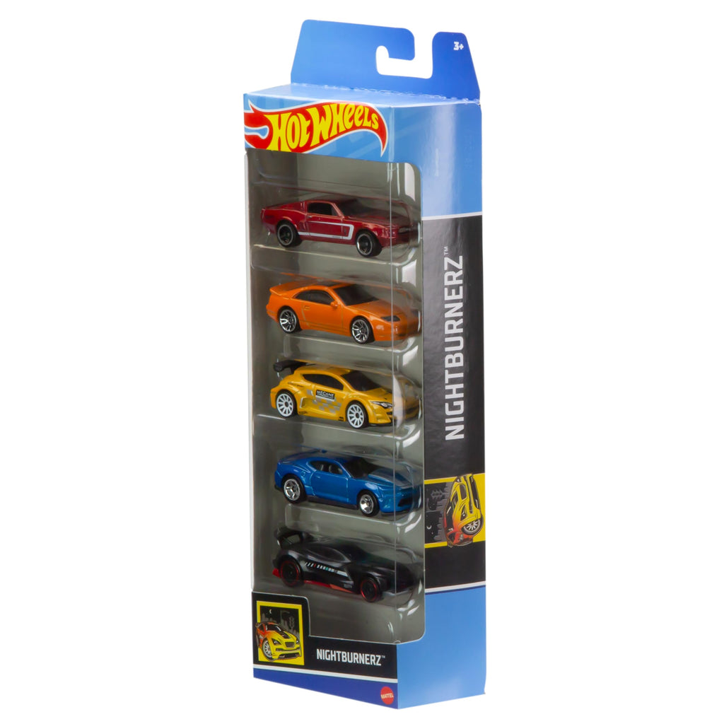 Hot Wheels 5-Count Vehicle Assortment, Colors and Styles Vary