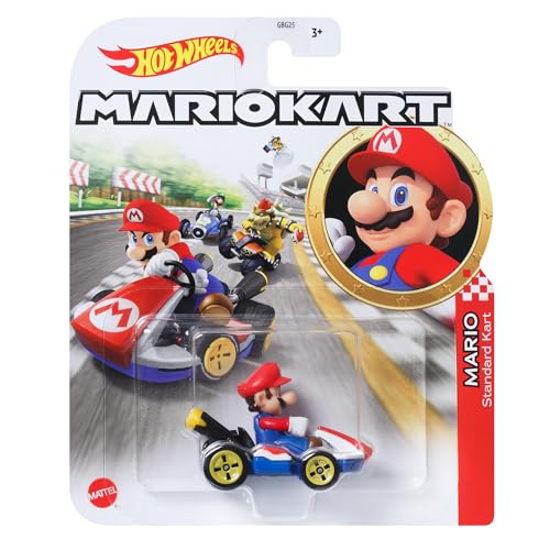 Hot Wheels Mario Kart 1:64 Scale Die-Cast Replica Vehicles – Collectible Toy Cars
