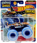 Hot Wheels Monster Trucks Sharks vs Dinos 1:64 Die-Cast Vehicle 2025 Edition (Team Shark Tiger Shark)