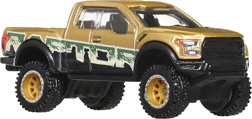 Hot Wheels Premium Car Culture 2017 Ford F-150 Raptor 1:64 Scale Die-Cast with Real Riders Tires and Metal Body