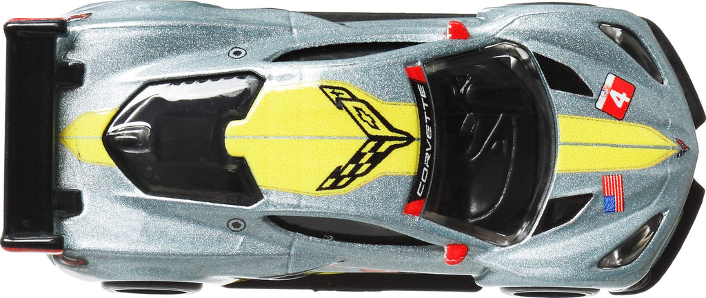 Hot Wheels Premium Car Culture Corvette C8 R, 1:64 Scale Die-Cast with Real Riders Tires