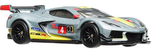 Hot Wheels Premium Car Culture Corvette C8 R, 1:64 Scale Die-Cast with Real Riders Tires