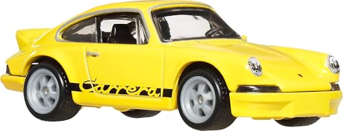 Hot Wheels Premium Car Culture Hammer Drop Porsche 911 Carrera RS 2.7 – 1:64 Scale Die-Cast with Real Riders Tires