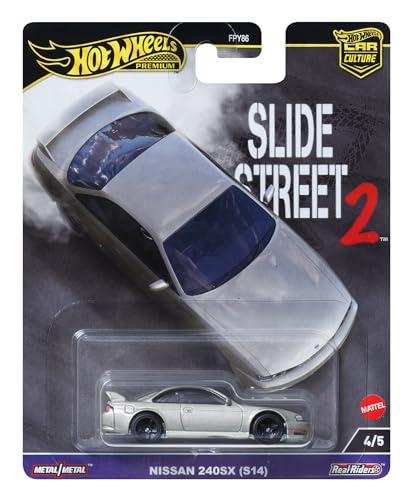Hot Wheels Premium Car Culture Nissan Silvia S14 – 1:64 Die-Cast Collectible with Real Riders