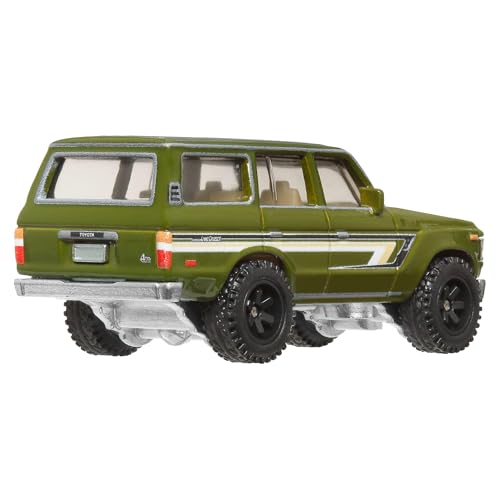 Hot Wheels Premium Car Culture Toyota Landcruiser FJ60, 1:64 Scale Die-Cast with Real Riders Tires