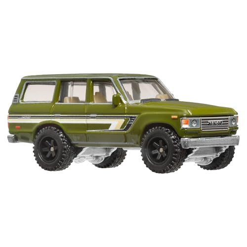Hot Wheels Premium Car Culture Toyota Landcruiser FJ60, 1:64 Scale Die-Cast with Real Riders Tires