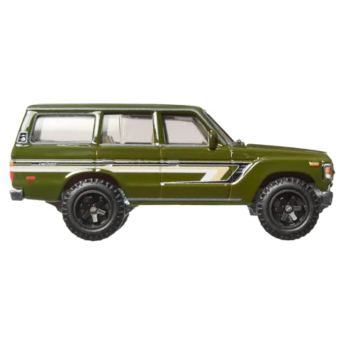 Hot Wheels Premium Car Culture Toyota Landcruiser FJ60, 1:64 Scale Die-Cast with Real Riders Tires