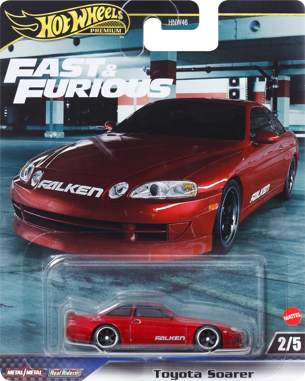 Hot Wheels Premium Fast & Furious Toyota Soarer 1:64 Scale Die-Cast Car with Real Riders Tires