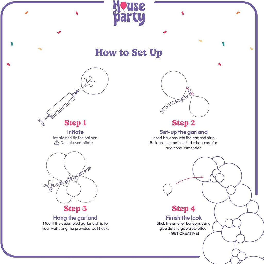 HOUSE OF PARTY Black and Gold Balloon Arch Kit - 5/10/12/18 Inch Latex Balloons for Anniversary, Graduation, Memorial Day Party Decor