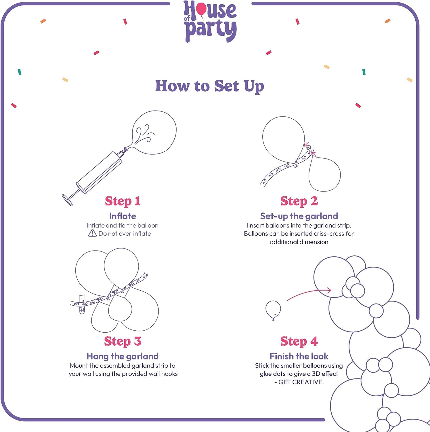 HOUSE OF PARTY Black and Gold Balloon Arch Kit - 5/10/12/18 Inch Latex Balloons for Anniversary, Graduation, Memorial Day Party Decor