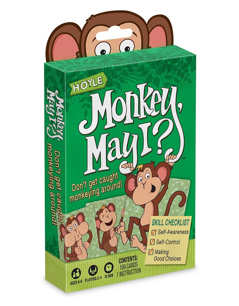 Hoyle Monkey May I Card Game – Learn Good Choices & Self-Control for Kids Ages 4-6