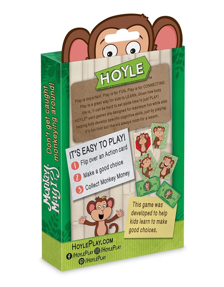 Hoyle Monkey May I Card Game – Learn Good Choices & Self-Control for Kids Ages 4-6