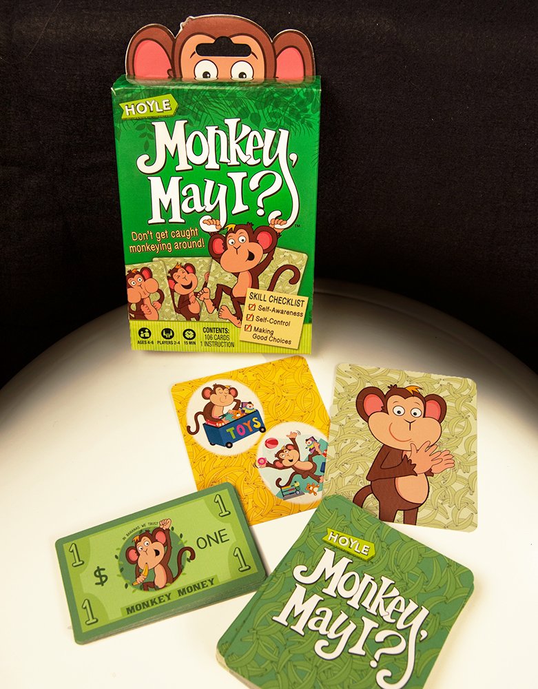 Hoyle Monkey May I Card Game – Learn Good Choices & Self-Control for Kids Ages 4-6
