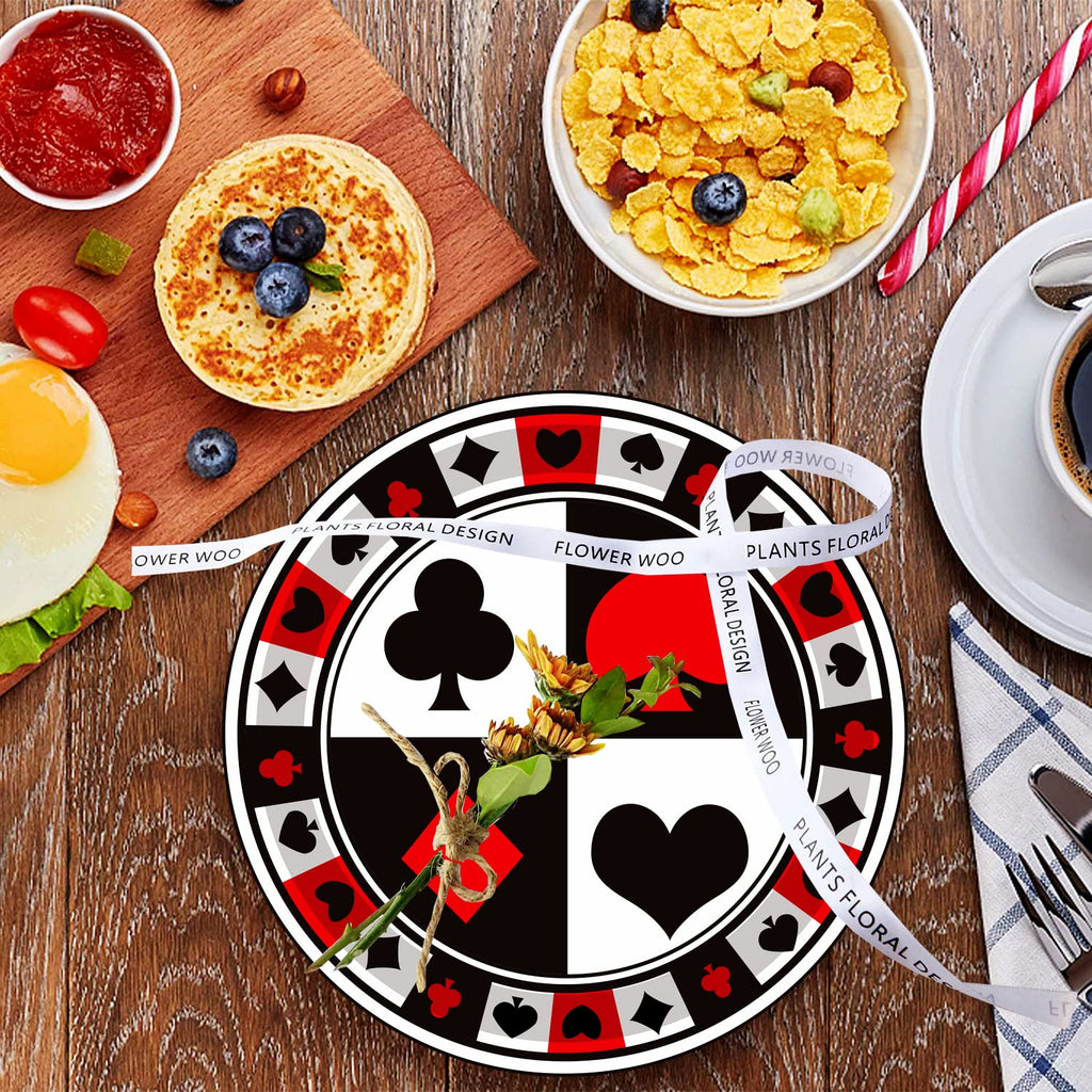HSPAIDYP 60-Piece Poker Party Tableware Set – Plates, Napkins & Forks for Casino Night