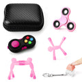 HTSHO 6 Pack Sensory Fidget Toy Set - Stress Relief Anxiety Toys for Kids & Adults - Pink