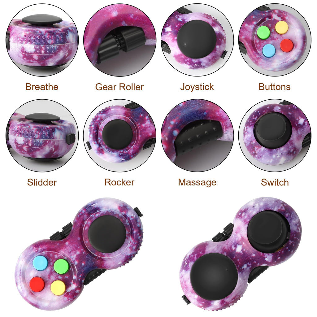 HTSHO 6-Pack Sensory Fidget Toy Set – Purple Stress Relief Toys for Kids and Adults