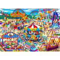 HUADADA 1000-Piece Jigsaw Puzzle for Adults – Amusement Park Theme, Premium Recycled Paper, Includes Glare-Free Poster