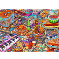HUADADA 1000 Piece Jigsaw Puzzle for Adults – Little People's World Party with Letter Backing
