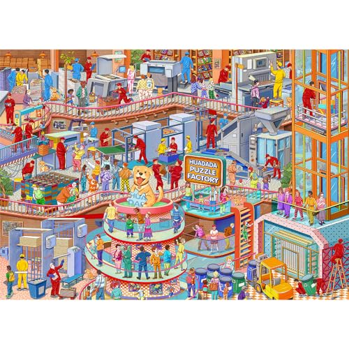HUADADA 1000-Piece Jigsaw Puzzle for Adults – Precision Cut, ABC Labeling, 27.5x19.6 Inches with Poster
