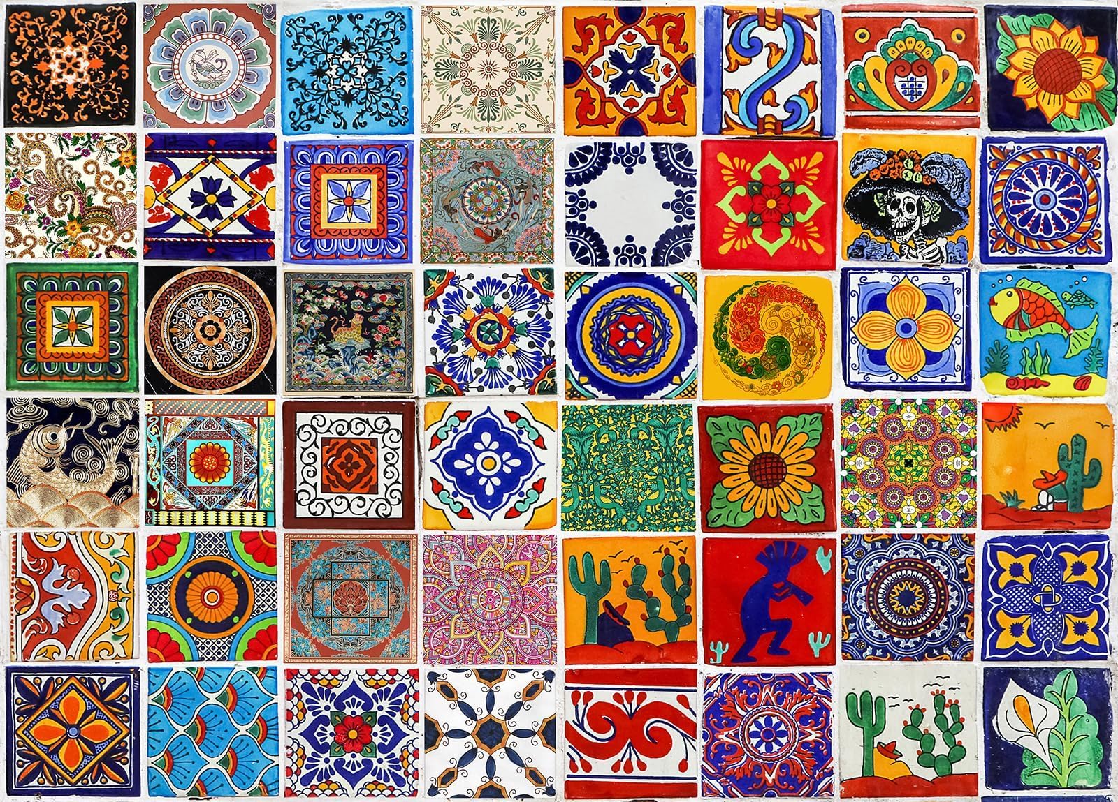 HUADADA 1000-Piece Jigsaw Puzzle – Mystical Carpet Design with Letter Backing, 27.5x19.6 inches, Includes Poster