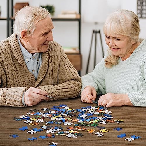 HUADADA 1000-Piece Jigsaw Puzzle – Mystical Carpet Design with Letter Backing, 27.5x19.6 inches, Includes Poster