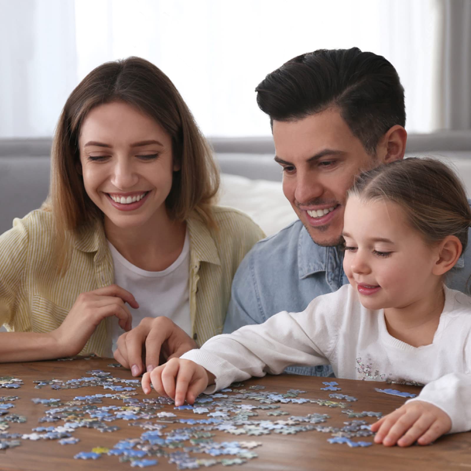HUADADA 1024-Piece Feed Bird Jigsaw Puzzle for Adults – Precision Cut, ABC Back, 19.6"x19.6" with Poster