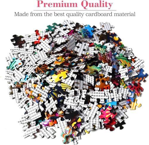 HUADADA Easter Egg 1000 Piece Puzzle – Large 27.56" x 19.69" Jigsaw with Letter Backing
