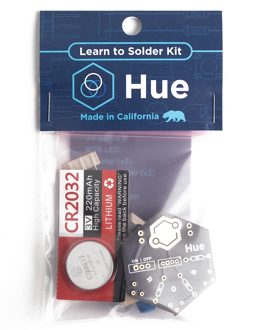 Hue Soldering Kit for Beginners – DIY RGB LED Practice Project