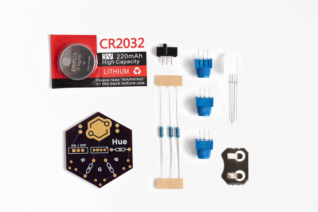 Hue Soldering Kit for Beginners – DIY RGB LED Practice Project