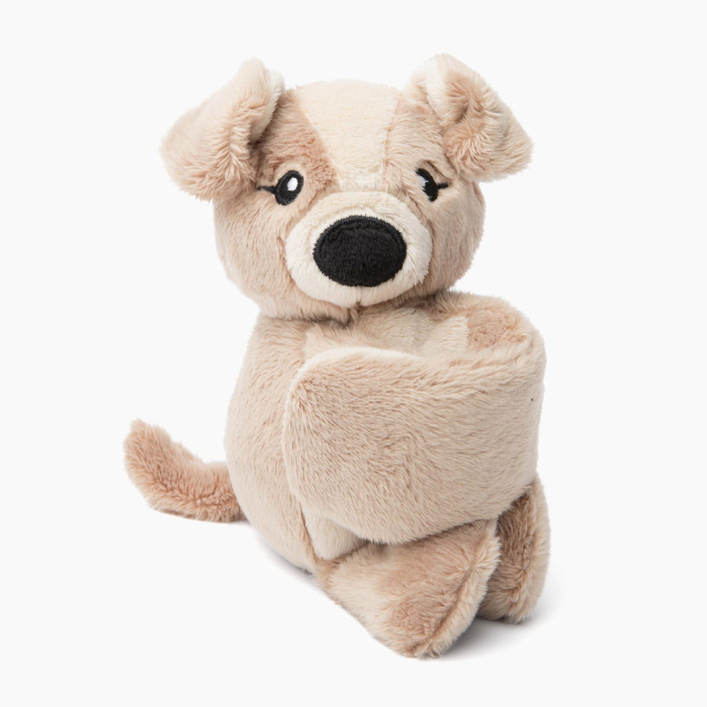 HUGIMALS Hug Babies Charlie the Puppy Mini Plush Stuffed Animal Bracelet – Soft, Portable Comfort for Kids