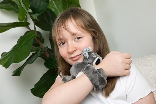 HUGIMALS Hug Babies Quinn the Koala Mini Plush Bracelet – Soft Portable Stuffed Animal for Kids Ages 2+