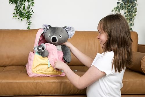 HUGIMALS Hug Babies Quinn the Koala Mini Plush Bracelet – Soft Portable Stuffed Animal for Kids Ages 2+