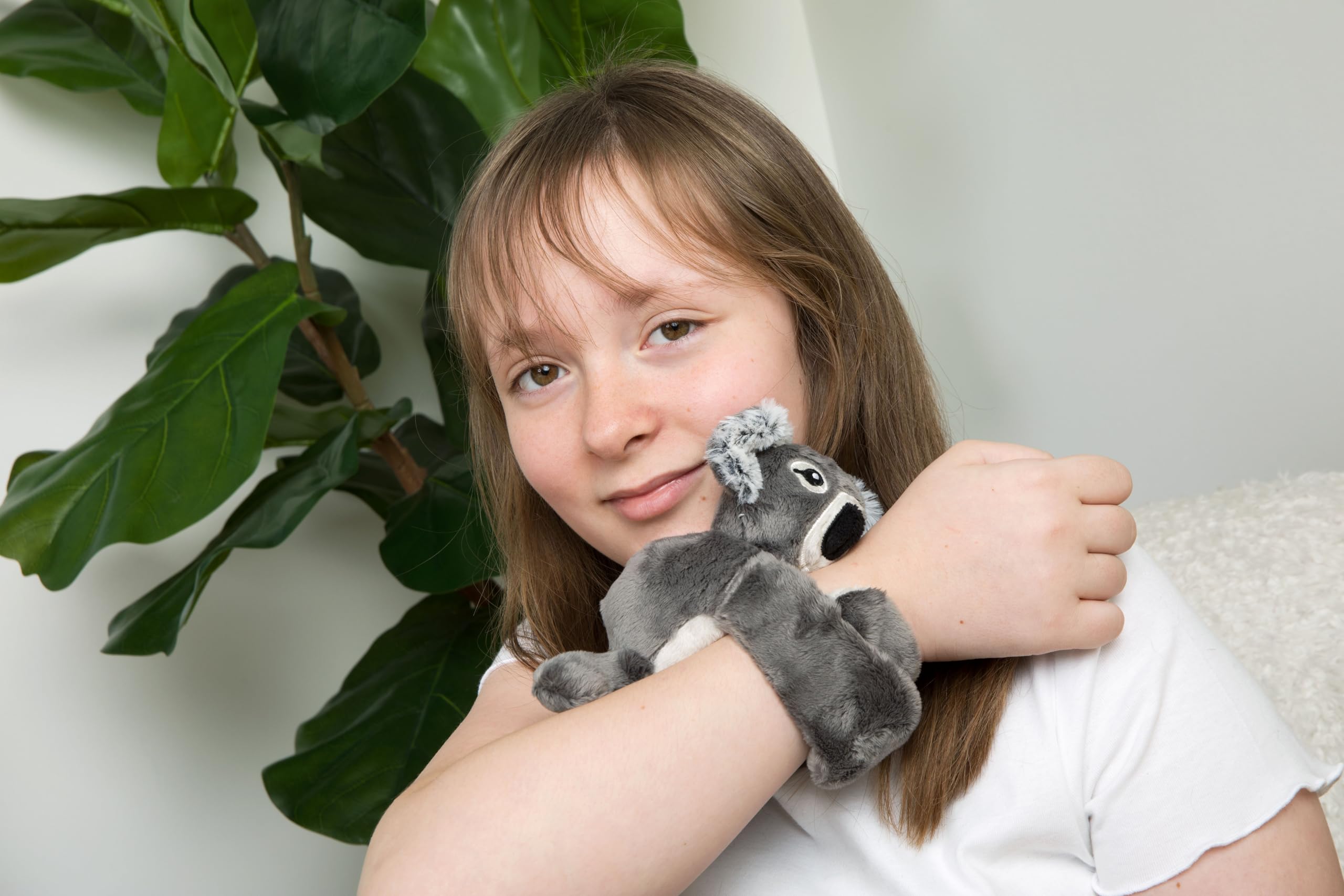 HUGIMALS Hug Babies Quinn the Koala Mini Plush Bracelet – Soft Portable Stuffed Animal for Kids Ages 2+