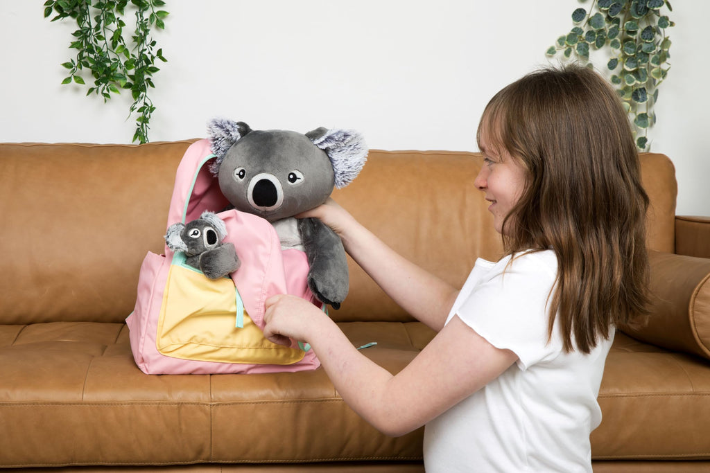 HUGIMALS Hug Babies Quinn the Koala Mini Plush Bracelet – Soft Portable Stuffed Animal for Kids Ages 2+