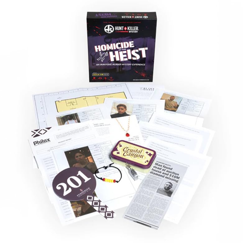 Hunt a Killer: Homicide at the Heist – Murder Mystery Game for Adults (Ages 14+, 1+ Players)