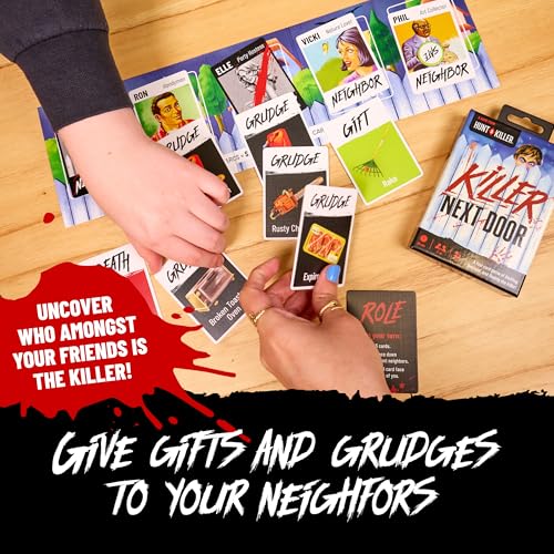 Hunt A Killer: Killer Next Door – A Fast-Paced Social Deduction Card Game for Ages 10+