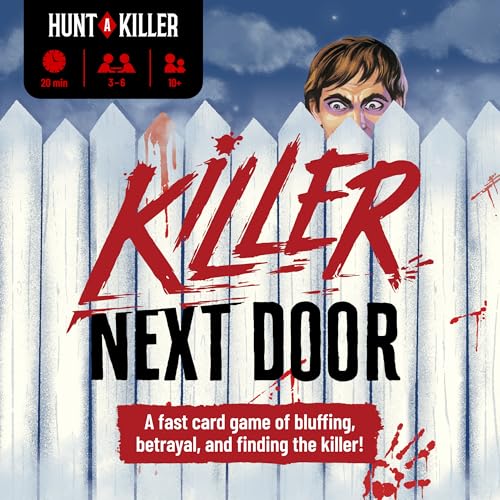 Hunt A Killer: Killer Next Door – A Fast-Paced Social Deduction Card Game for Ages 10+